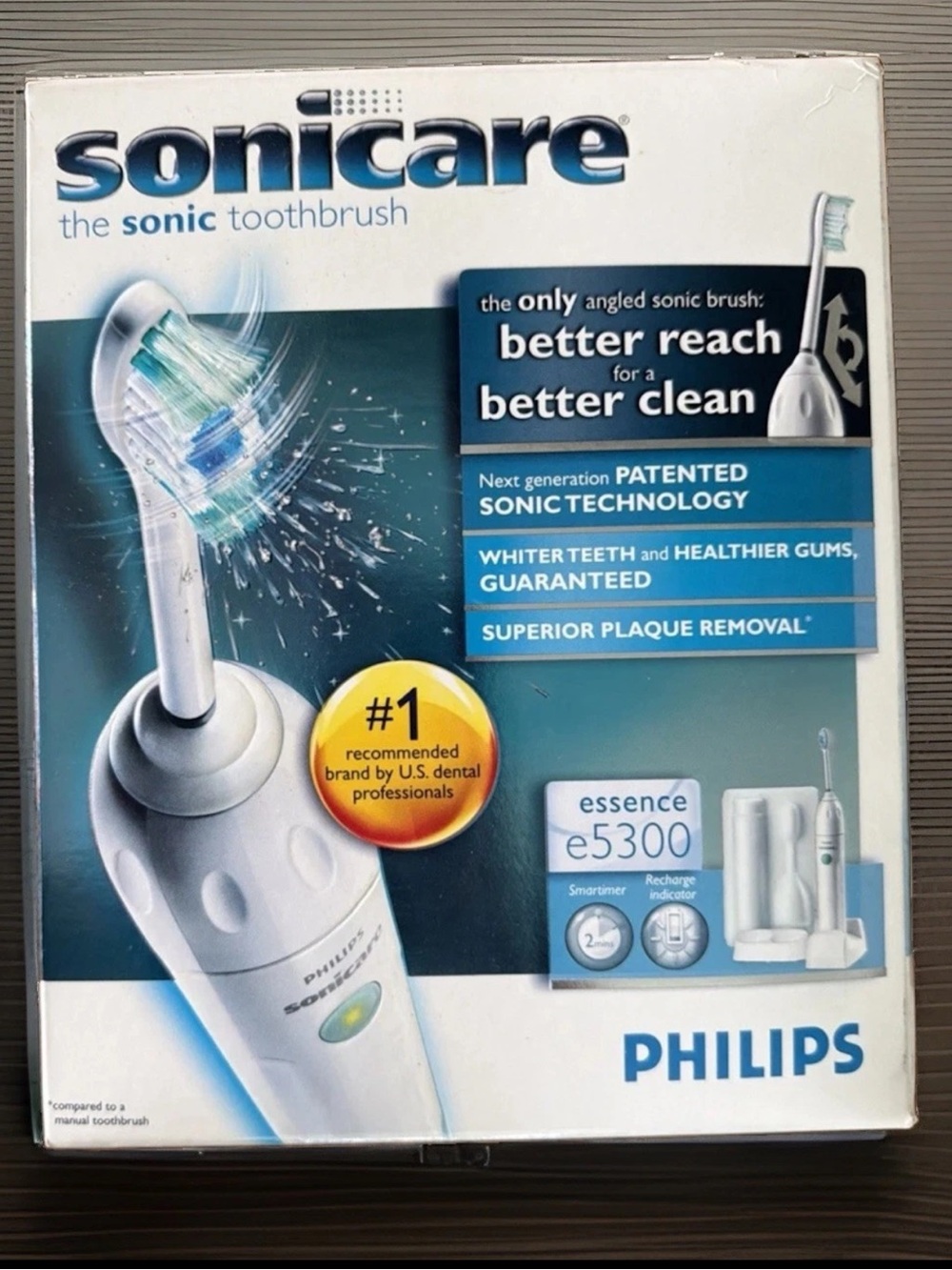 Philips Sonicare Essence e5300 Electric Sonic Rechargeable Toothbrush HX5351 New
